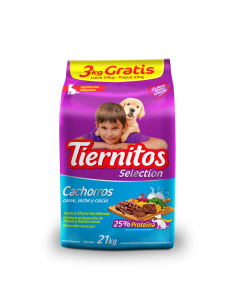 Tiernitos Cachorro X 21 Kg. + 3 Kg. Gratis