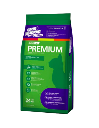 Vitalcan Premium Gato Adulto Safety Pack X 24 Kg