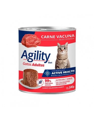 Lata Agility Gato Carne X 340 Gr.