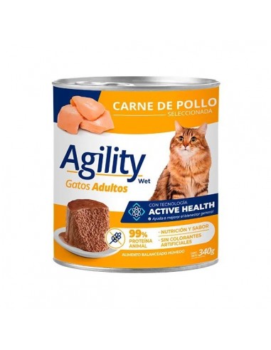 Lata Agility Gato De Pollo X 340 Gr.