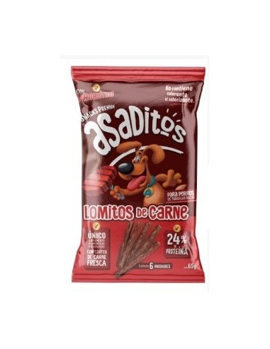 Asaditos De Carne Perro Adulto 6 Un.