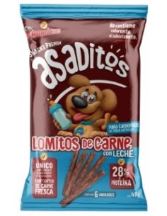 Asaditos Cachorro De Carne Y Leche 6 Un.