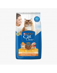 Cat Chow Esterilizados Pescado Y Carne 15 Kg.