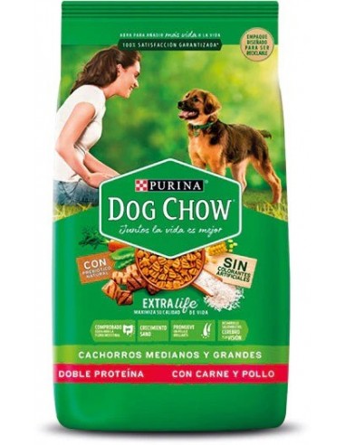 Dog Chow Cach. Medianos Y Grandes Sin Colorantes X 21 Kg.