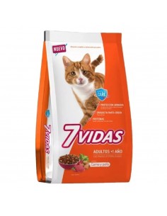 7 Vidas Gato Carne Y Pollo X 10 Kg.